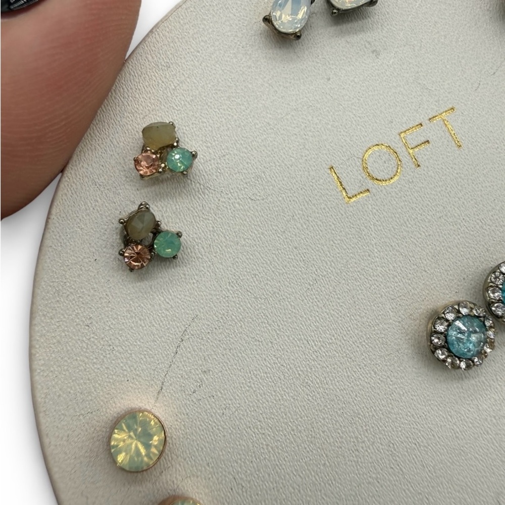 LOFT Vibrant Small Stud Earring Collection - Dainty - Set of 9 - Picture 8 of 9
